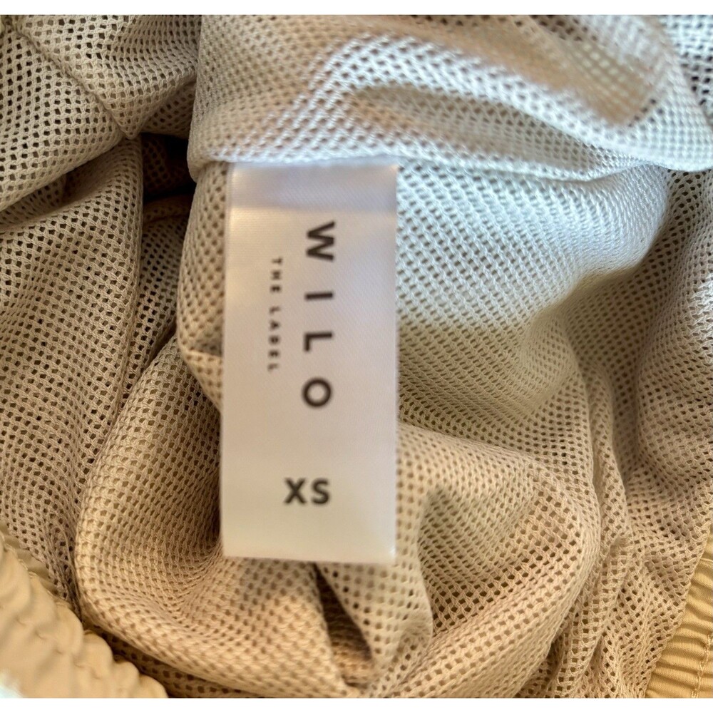 Wilo The Label Parachute Pant Clay Beige Nylon Mesh Lined Joggers Women’s XS NWT - Picture 6 of 9